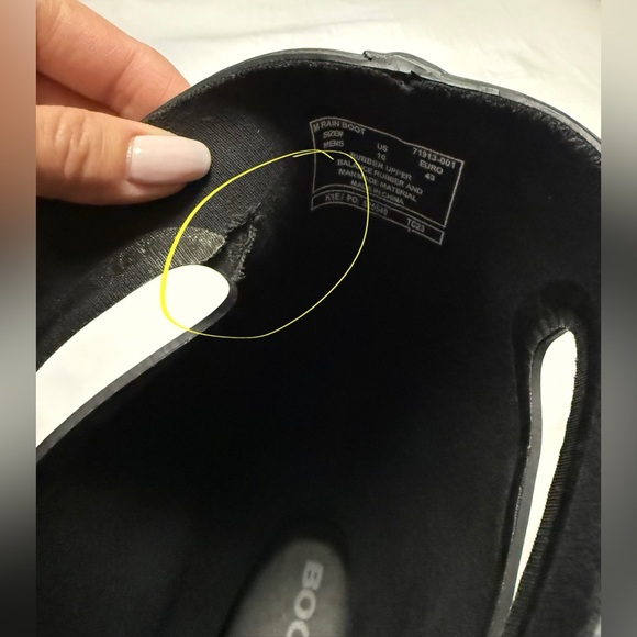 Bogs | Mens SZ 10 | Classic Black Tall Rubber Rain Boots | 525540 - Picture 12 of 12